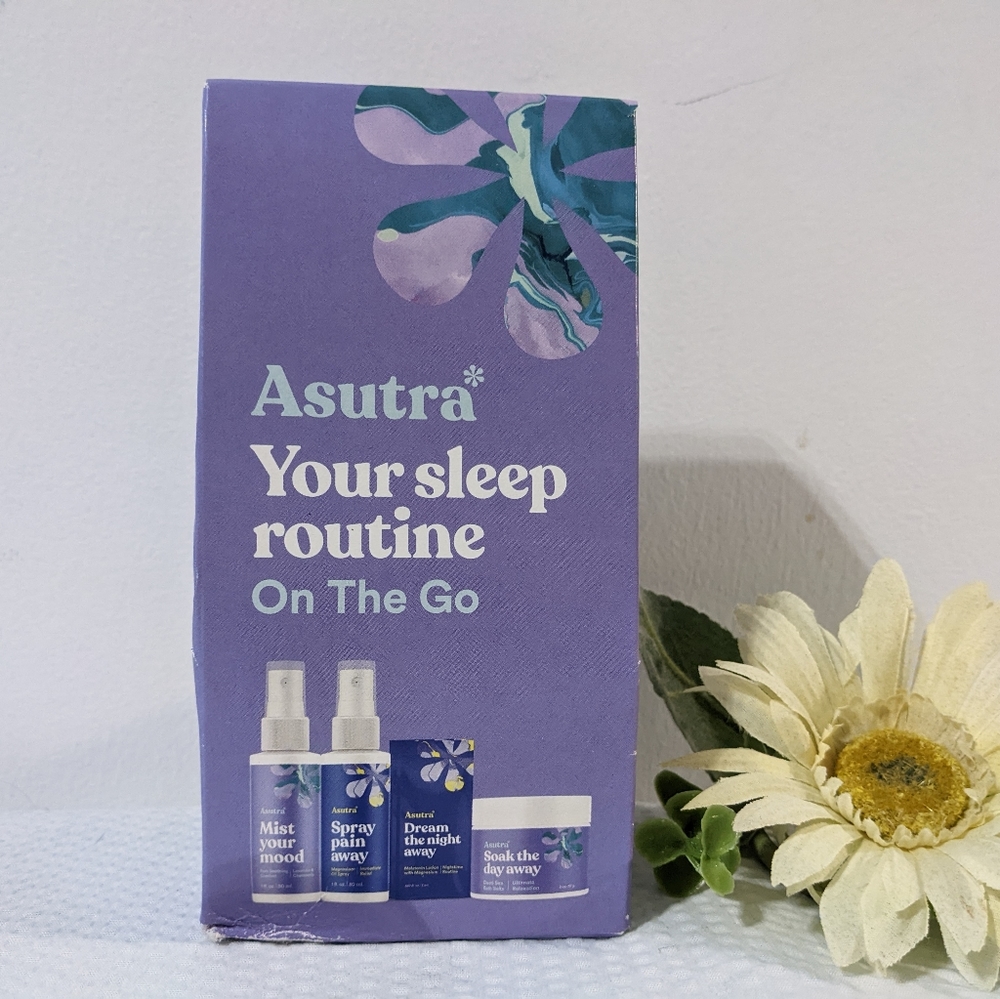 💜 Asutra Sleep Routine On The Go 4 Pack NEW - Picture 2 of 4